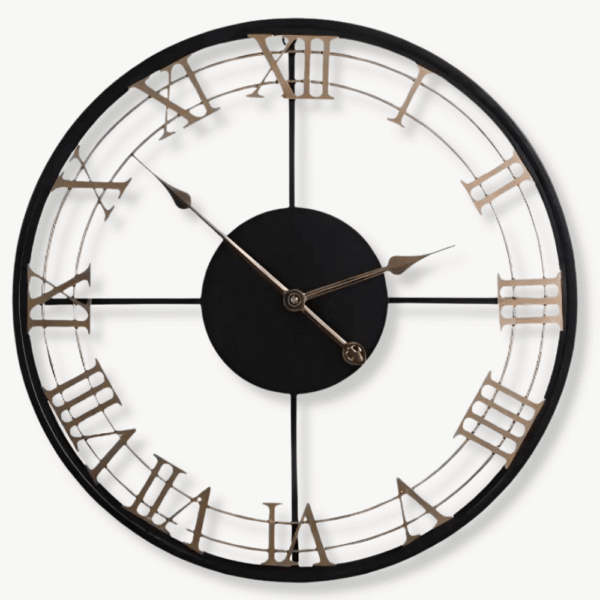 Grande Orologio da Parete Design Cifre Romane