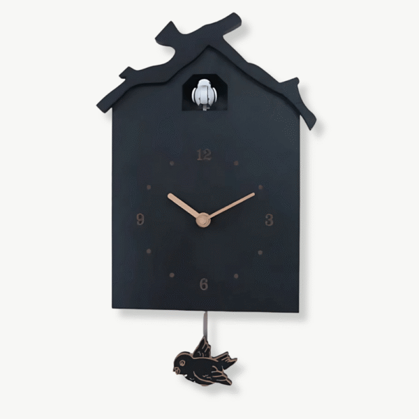 Orologio Cuculo Moderno Nero/Blu