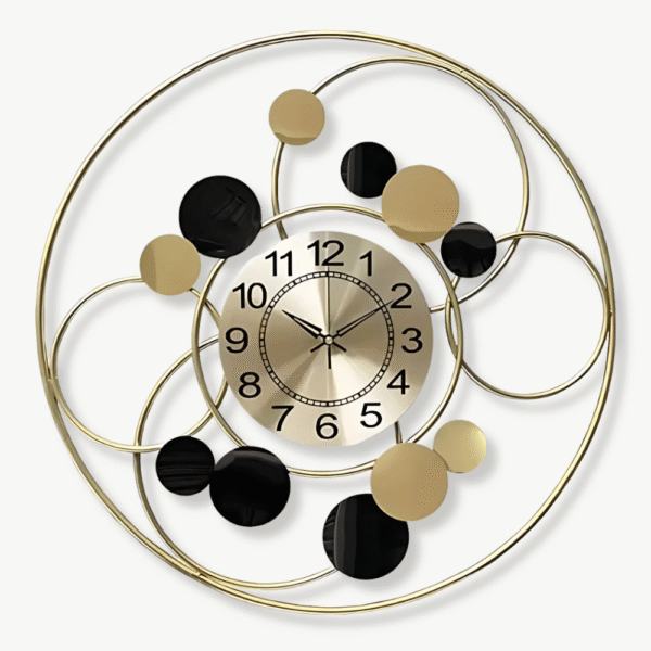Orologio da Parete Cerchio Design Oro