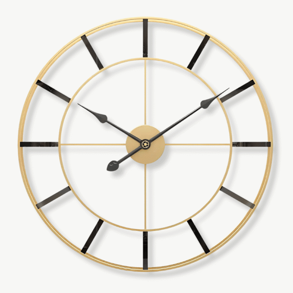 Orologio da Parete Dorato Design Minimalista