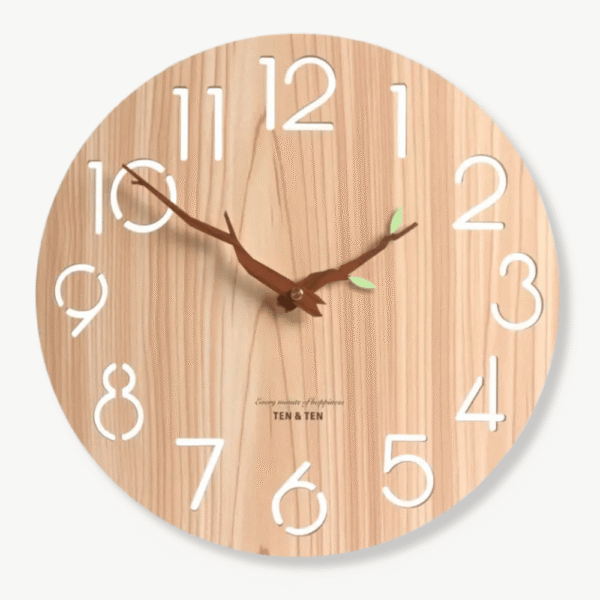 Orologio da Parete in Legno di bambù