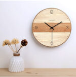 orologio da parete in legno doppia sfumatura - immagine 12