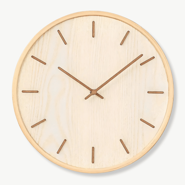 Orologio da Parete in Legno Naturale
