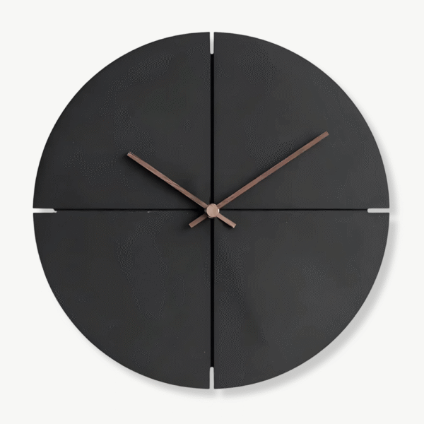 Orologio da Parete in Legno Nordico nero