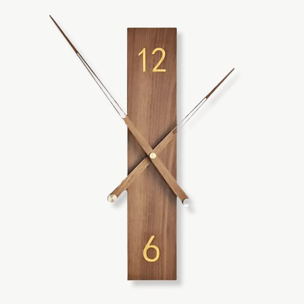 Orologio da Parete Moderno in Legno Massello