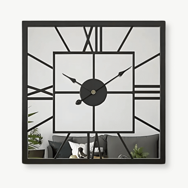 Orologio da Parete Quadrato Specchio