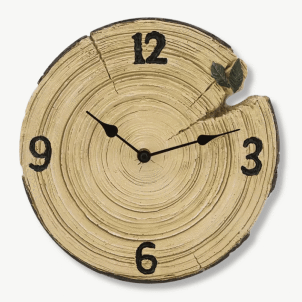 Orologio da Parete Rustico a Forma di Ceppo