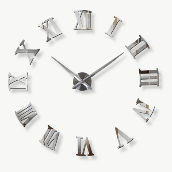 Orologio da Parete Stickers Cifre Romane