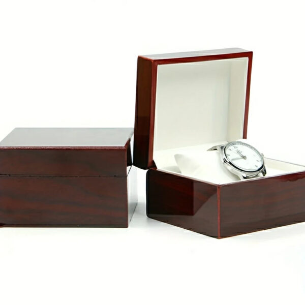 Scatola Regalo Natale in Legno Elegante con Orologio | Ideale da Regalare